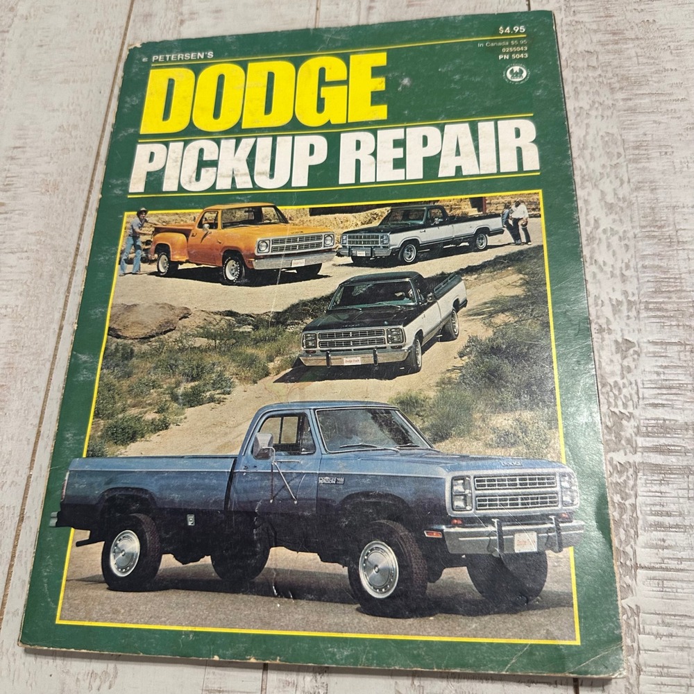 Petersen's Dodge Pickup Repair Manual Vintage Truck Service Guide PN 5043